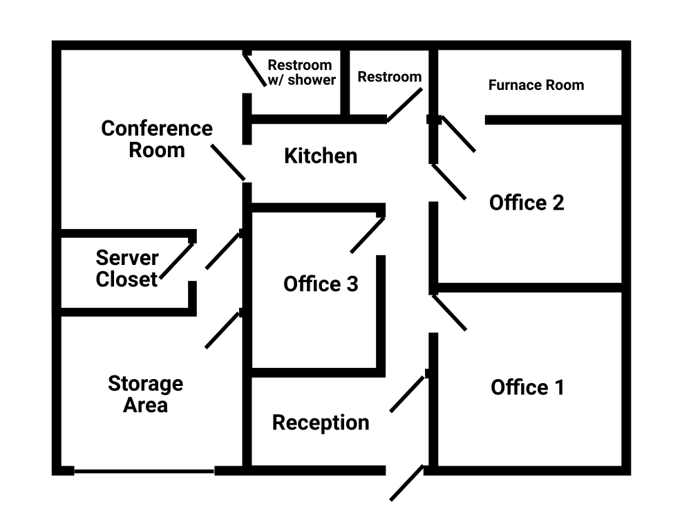 Desk Refuge Coworking – Floorplan